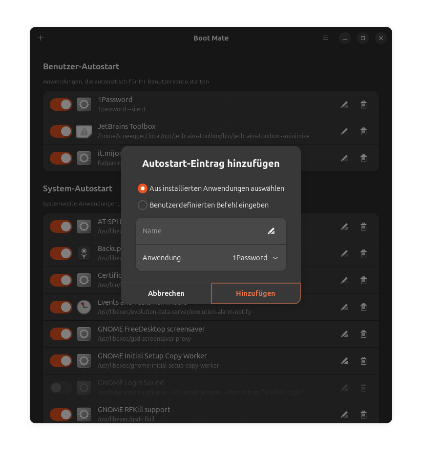Add autostart entry (Dark)